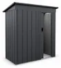 Aga Casetta da giardino 163x182x89 cm Grigio scuro Anteprima dell’immagine prodotto 1