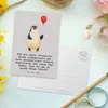 Mr. & Mrs. Panda Postkarte Turnen Trainerin - Grau Pastell Produktbild-Vorschau 3