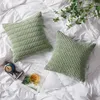 Topfinel Kissenbezug 40x40 grün 2er Set Kordsamt Boho Produktbild-Vorschau 2