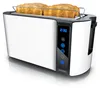 A white and silver Arendo toaster with two slices of bread in it, shown on a white background. Anteprima dell’immagine prodotto