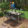 Kunststoff Klappstuhl 4er Set, Metallrahmen Klappstühle Produktbild-Vorschau 5