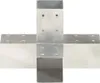 vidaXL Connettore per pali 4 pz. Forma a X in metallo Anteprima dell’immagine prodotto 2