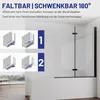 IMPTS Duschwand für Badewanne 110x140cm Faltbar Produktbild-Vorschau 6