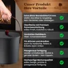 BLACK OAK Ascheeimer TOBA 5L – schwarz mit Deckel & Produktbild-Vorschau 5