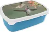 KitchenYeah® Lunchbox Brotzeit Brotdose 17x11 cm Kolibri - Produktbild-Vorschau 1