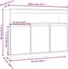 vidaXL Sideboard Weiß 104,5x34x80 cm Massivholz Kiefer Produktbild-Vorschau 8