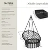 Fauteuil suspendu GRAZIA - noir Voir les images du produit 6