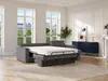 Ecksofa mit Matratze - Ecke wechselbar - Chenillestoff - Produktbild-Vorschau 7