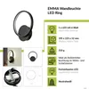 LED Wandleuchte Aluminium neutralweiß 4100 K 760 lm 22,5 cm Produktbild-Vorschau 2