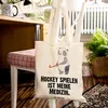 Mr. & Mrs. Panda Shopping Tasche Panda Hockey spielen - Produktbild-Vorschau 2