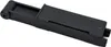 A black plastic end piece with a spring mechanism, shown from a diagonal angle against a white background. Produktbild-Vorschau