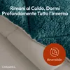 CASABEL Piumone Sherpa Extra Caldo 600g/m², 240x260cm, Blu Anteprima dell’immagine prodotto 4