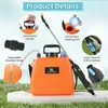 9 L Orange Akku Drucksprüher, Elektrische Gartenspritze mit Produktbild-Vorschau 2