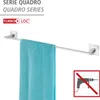WENKO portasalviette 64 cm QUADRO senza foratura acciaio Anteprima dell’immagine prodotto 2