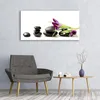 Glasbilder 120x60 Wandbild Druck auf Glas Blumen Steine Produktbild-Vorschau 3