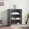 vidaXL Kleiderschrank Grau Sonoma 77x48x102 cm Produktbild-Vorschau 3