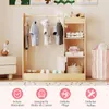 COSTWAY 93,5x38x100 cm armadio per bambini con specchio, Anteprima dell’immagine prodotto 6