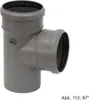 HT Abzweig einfach Ø 110/50 x 87°, mit 2 Steckmuffen Produktbild-Vorschau 1