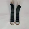Two black elastic straps with D-rings attached to the ends, laid flat on a white background. Produktbild-Vorschau