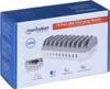 The image shows the retail packaging of a Manhattan 10-Port USB Charging Station. Náhled obrázku produktu
