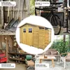 4iQ Holz-Gerätehaus BEN mit Doppeltür und Holzschuppen | Produktbild-Vorschau 8