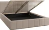 An open storage bed frame with a slatted base. Produktbild-Vorschau