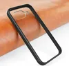 A black and transparent phone case is placed on a brown surface. Anteprima dell’immagine prodotto