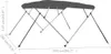 vidaXL 4-Bow Bimini Top Anthracite 243x180x137 cm Podgląd zdjęcia produktu 13