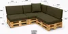 Setgarden Large Palettenkissen 8er Set Outdoor 120x60x10cm Produktbild-Vorschau 2