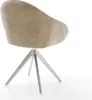 DELIFE Esszimmerstuhl Gaio-Flex Mikrofaser Beige Vintage Produktbild-Vorschau 5