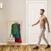 Appendiabiti in bambù da 67 cm con ripiano - Design Anteprima dell’immagine prodotto 5
