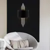Opviq, Moderne Wandleuchte aus Metall, Schwarz und Silber, Produktbild-Vorschau 1