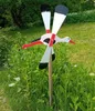 Grand moulin à vent de jardin 47 cm cigogne | Décoration de Voir les images du produit 2