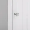 A close-up of a white cabinet door with a silver knob. Produktbild-Vorschau