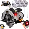 Handkreissäge 2000W für Holz, Laserführung, 3× Sägeblatt, Produktbild-Vorschau 1