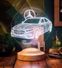Automobil 3D Nachttischlampe Geschenke für Autofans Gravur Produktbild-Vorschau 2