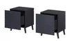 Furniture24 2 x Nachttisch NOVA in Matte MDF-Platte Produktbild-Vorschau 2