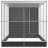 vidaXL Voliere mit Erweiterung Silber 416 x 203 x 216 cm Produktbild-Vorschau 5
