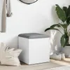 vidaXL Banc avec espace de rangement blanc 42x42x45 cm Bois Voir les images du produit 7