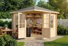 Alpholz 5-Eck Gartenhaus Monica aus Massiv-Holz, Gerätehaus Produktbild-Vorschau 7
