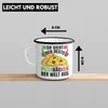Trendation - Pizzabäcker Geschenk Emaille Tasse Lustiger Produktbild-Vorschau 4