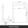 AICA Spültischarmatur Vorfenster Klappbar 180° Wasserhahn Produktbild-Vorschau 2
