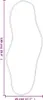A line drawing of a mirror with dimensions indicated. Náhľad obrázku produktu