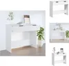 vidaXL Konzolový stolek bílý 90x36x75 cm materiál na bázi Náhled obrázku produktu 1