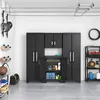 Keter Lagerschrank Detroit Hoch Schwarz Produktbild-Vorschau 7