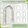COSTWAY Rosenbogen halbrund, Gartenbogen Metall für Produktbild-Vorschau 3