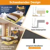okwish Čalouněná postel 140x200 Patrová postel s LED Náhled obrázku produktu 5