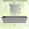 MePla - Set - Balkonkasten Balcony mit Bewässerung 60 cm + Produktbild-Vorschau 2
