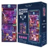 Puzzle 3D, Book Nook Cyber City, legno, Tonecheer, 284 Anteprima dell’immagine prodotto 9