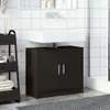 Möbel Waschbeckenunterschrank Schwarz 63x29x55 cm Produktbild-Vorschau 3